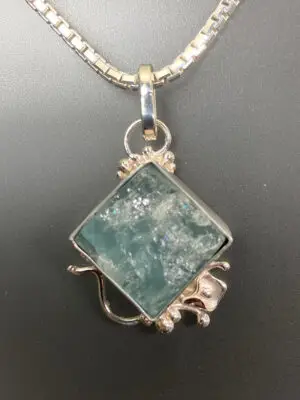 P-2202 Surface Aquamarine Pendant