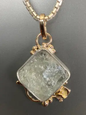 P-2204 Surface Aquamarine Pendant