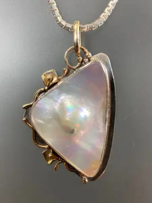 P 2159 Fresh Water Dome Blister Pearl