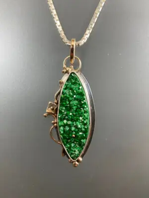 P 2154 Uvarovite Green Garnet