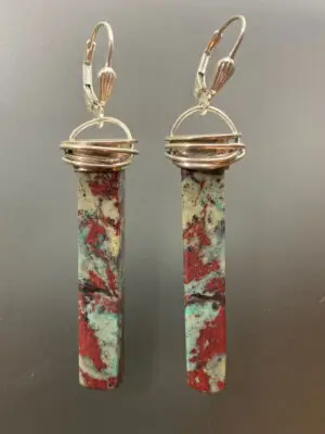 ER 2148 Sonoran Sunset with Sterling lever backs